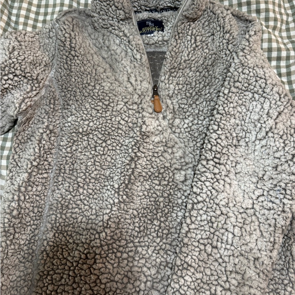 Simply Southern Gray Fleece Pullover